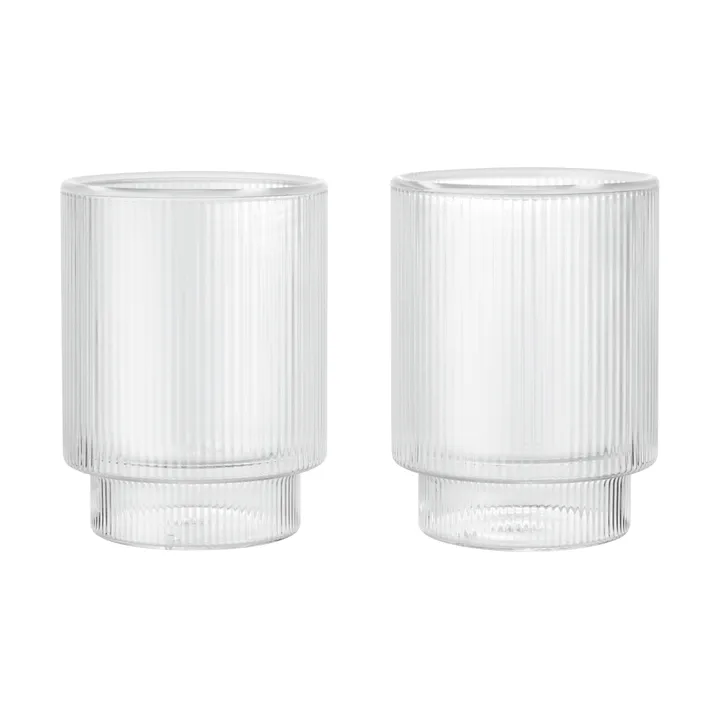 Ripple Thermal glas 22 cl, 2-pack - Helder - Ferm Living