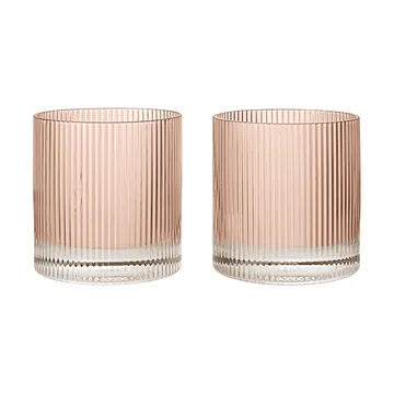 Ripple tumblerglazen 25 cl 2-pack - Blush - Ferm Living