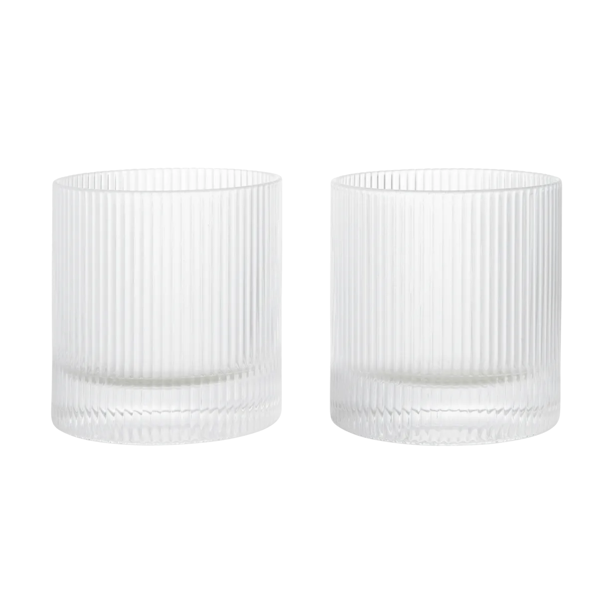 Ripple tumblerglazen 25 cl 2-pack, Clear Ferm Living