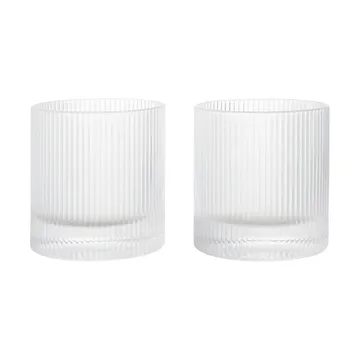 Ripple tumblerglazen 25 cl 2-pack - Clear - Ferm Living