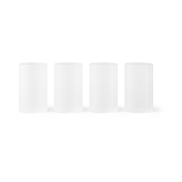 Ripple verrines glaas 14 cl 4-pack - Frosted - Ferm Living