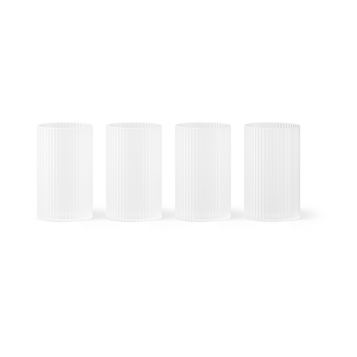 Ripple verrines glaas 14 cl 4-pack - Frosted - Ferm LIVING