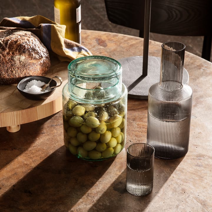 Ripple verrines glaas 14 cl 4-pack, Smoked grey Ferm Living