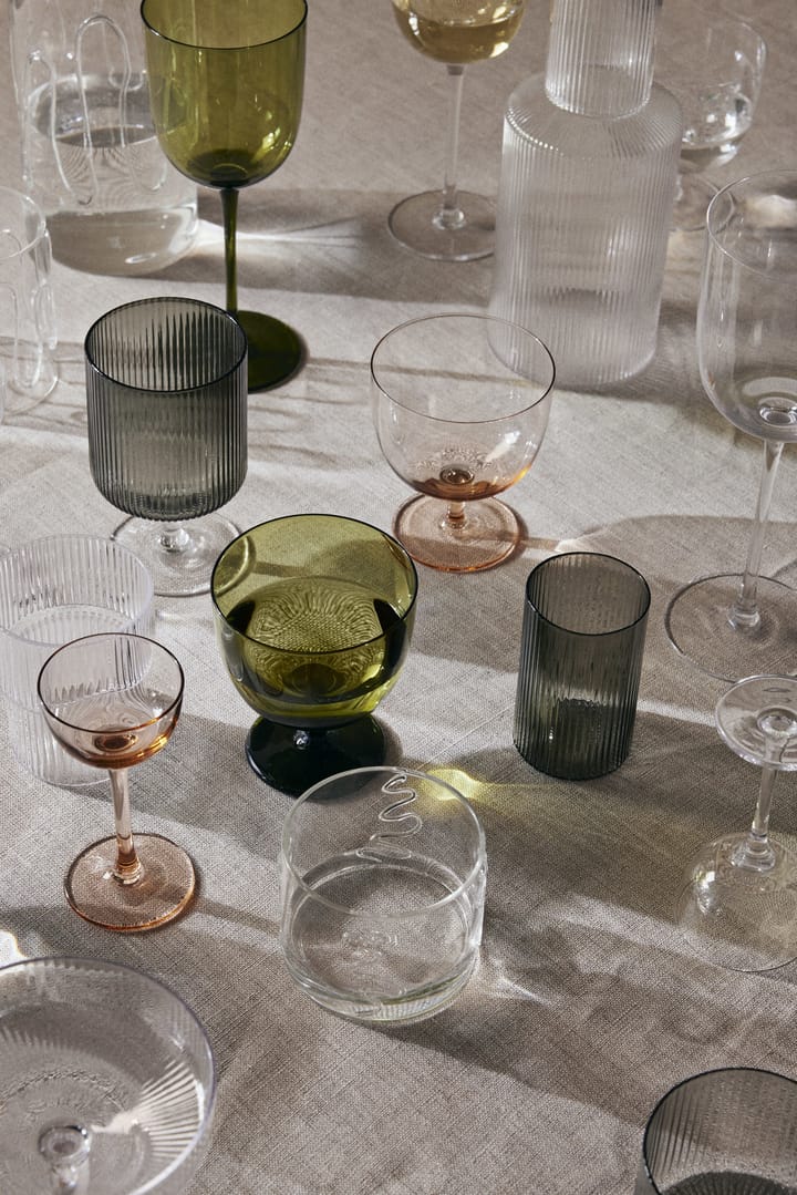 Ripple verrines glaas 14 cl 4-pack, Smoked grey Ferm Living