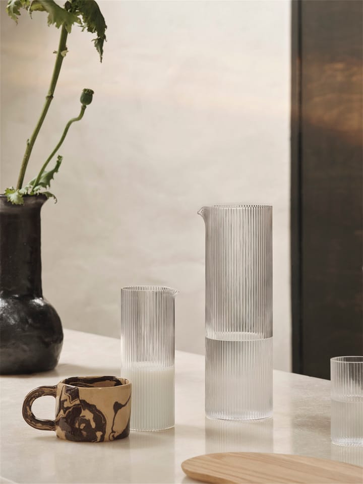 Ripple waterkaraf 1,12 L, Clear Ferm Living