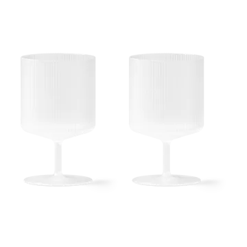 Ripple wijnglazen 2-pack - Frosted - Ferm Living