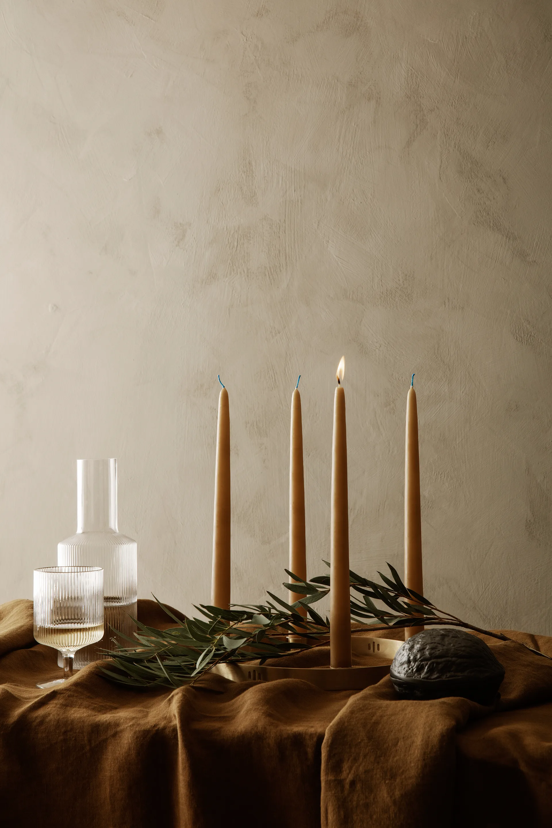 Ripple wijnglazen 2-pack, Helder glas Ferm Living