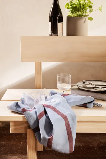 Ripple wijnglazen 2-pack - Helder glas - Ferm Living