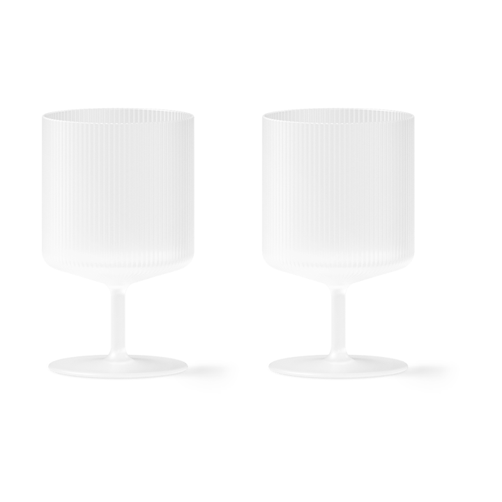 Ripple wijnglazen - Frosted - Ferm Living