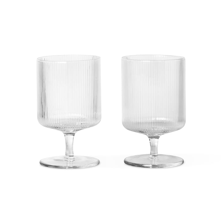 Ripple wijnglazen - Helder glas - Ferm Living
