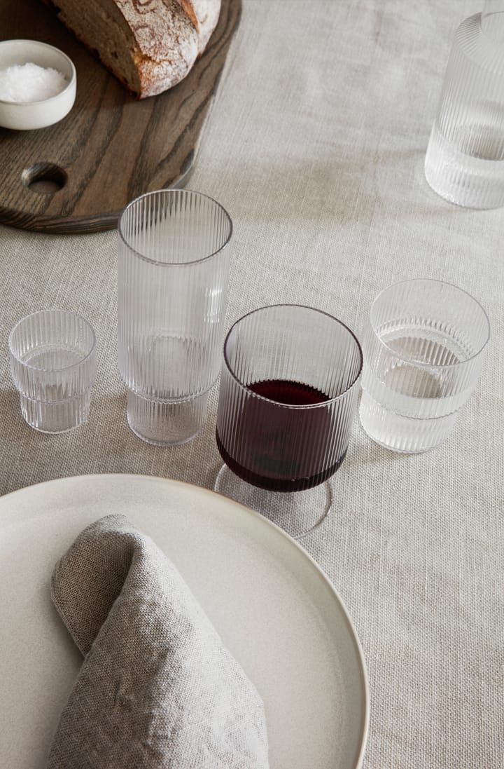 Ripple wijnglazen, Helder glas Ferm Living