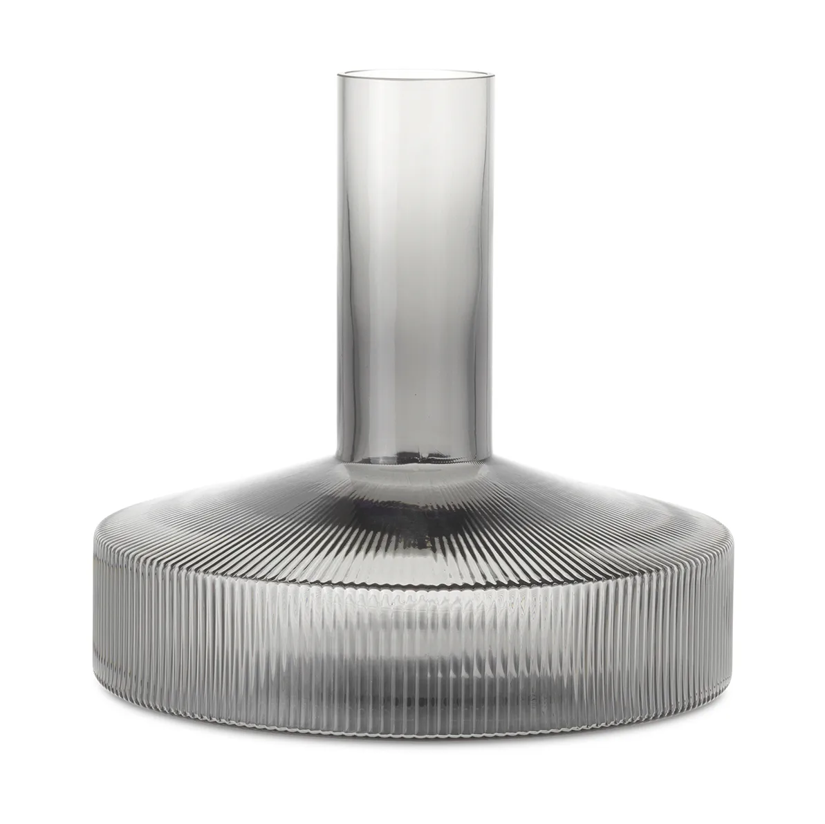 Ripple wijnkaraf, Gerookt Grijs Ferm Living