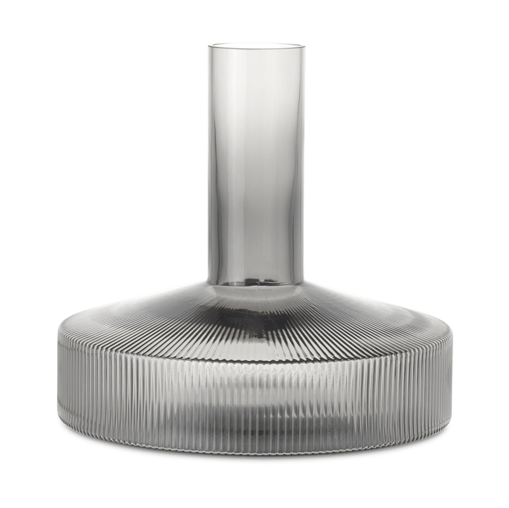 Ripple wijnkaraf - Gerookt Grijs - Ferm Living