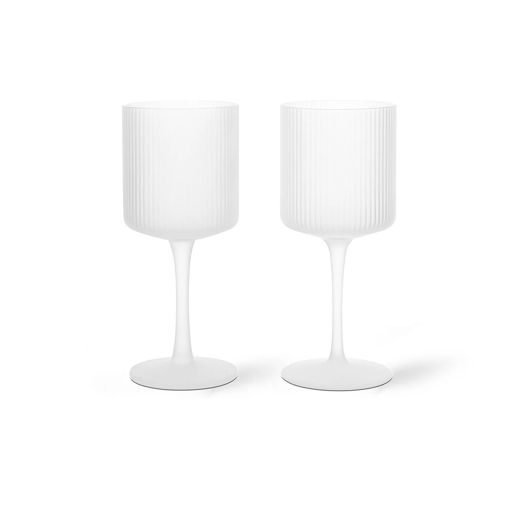 Ripple wittewijnglas 26 cl 2-pack, Frosted Ferm Living