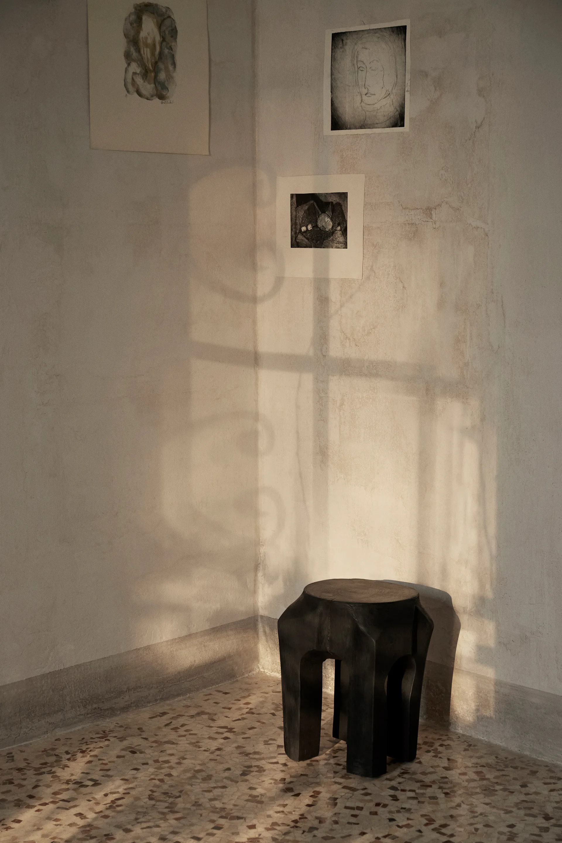 Root kruk Ø30x40 cm, Black stained Ferm Living