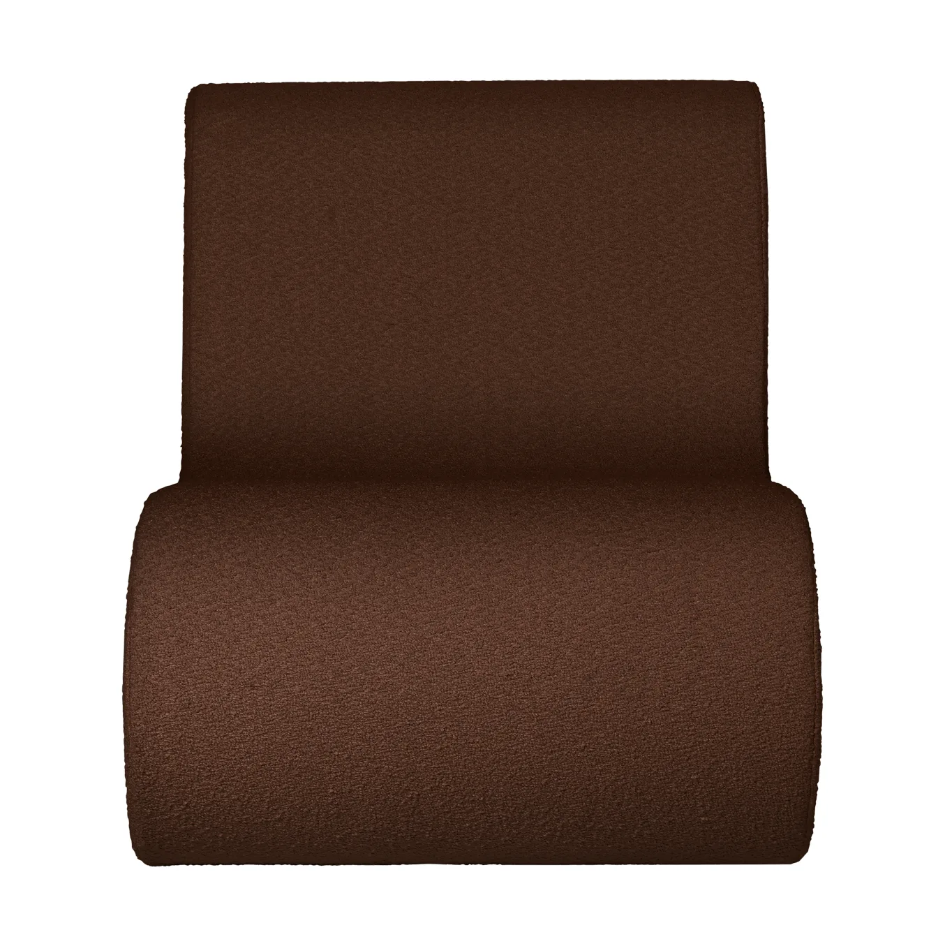 Rouli center module pure bouclé modulaire bank, Chestnut brown Ferm Living