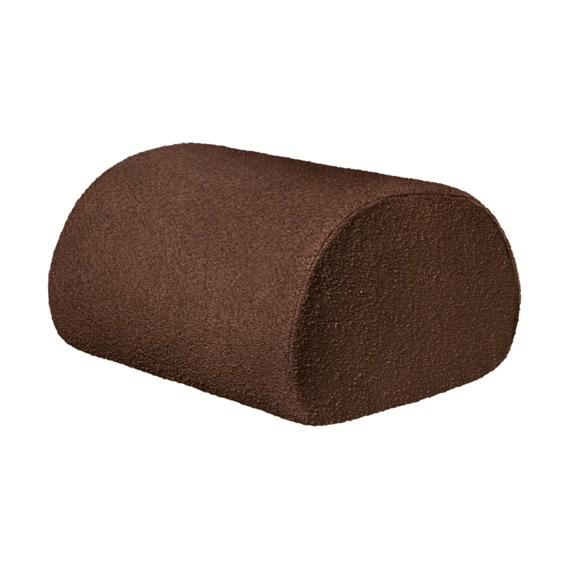 Rouli pouf pure bouclé zitpoef, Chestnut brown Ferm Living