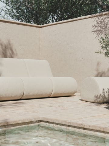 Rouli Pouf Pure Bouclé zitpoef - Off-white - Ferm Living