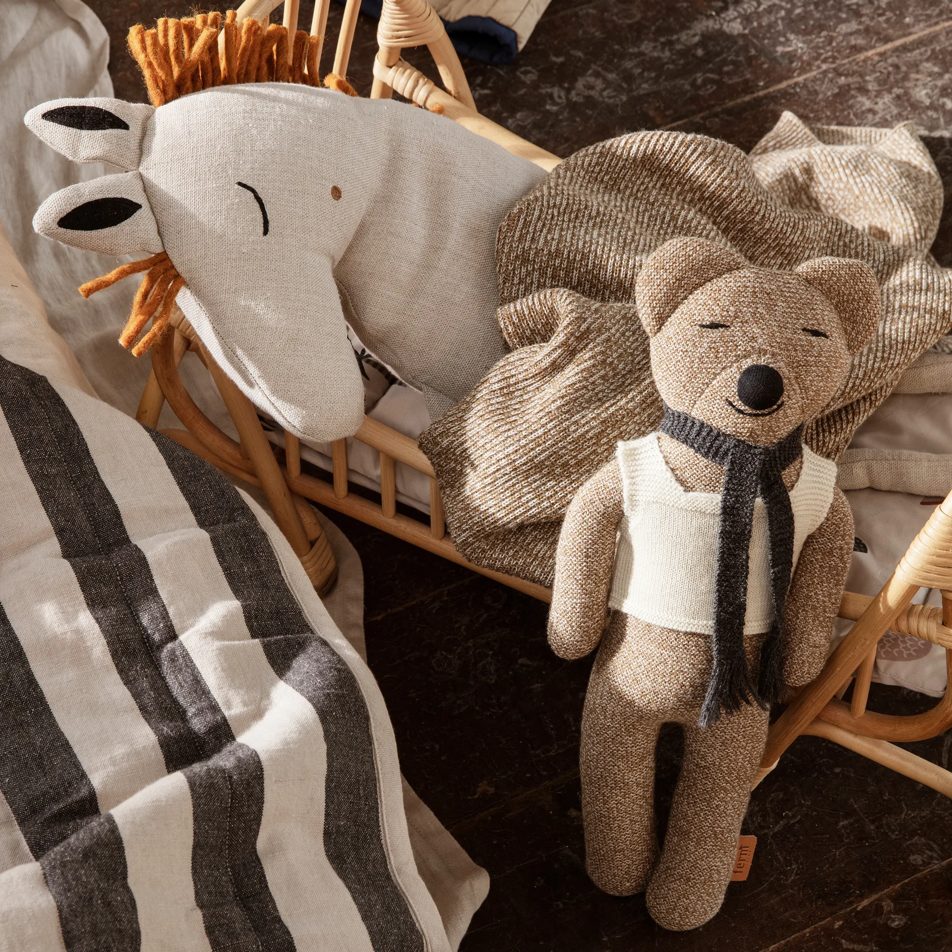 Roy Teddy knuffeldier, Sugar kelp melange Ferm Living