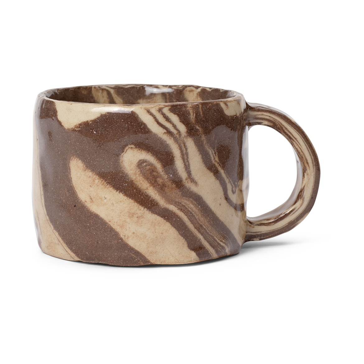 Ferm Living Ryu mok laag 20 cl Sand-brown