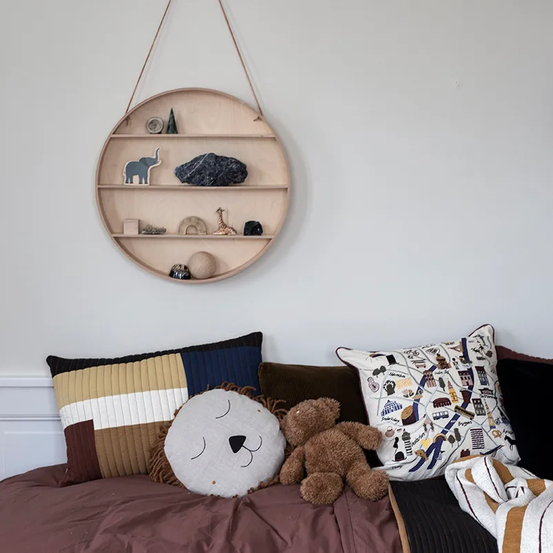 Safari kussen leeuw, natural Ferm Living