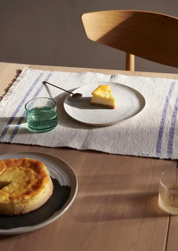 Savor placemat 38x50 cm - Off-white/Blue - Ferm Living