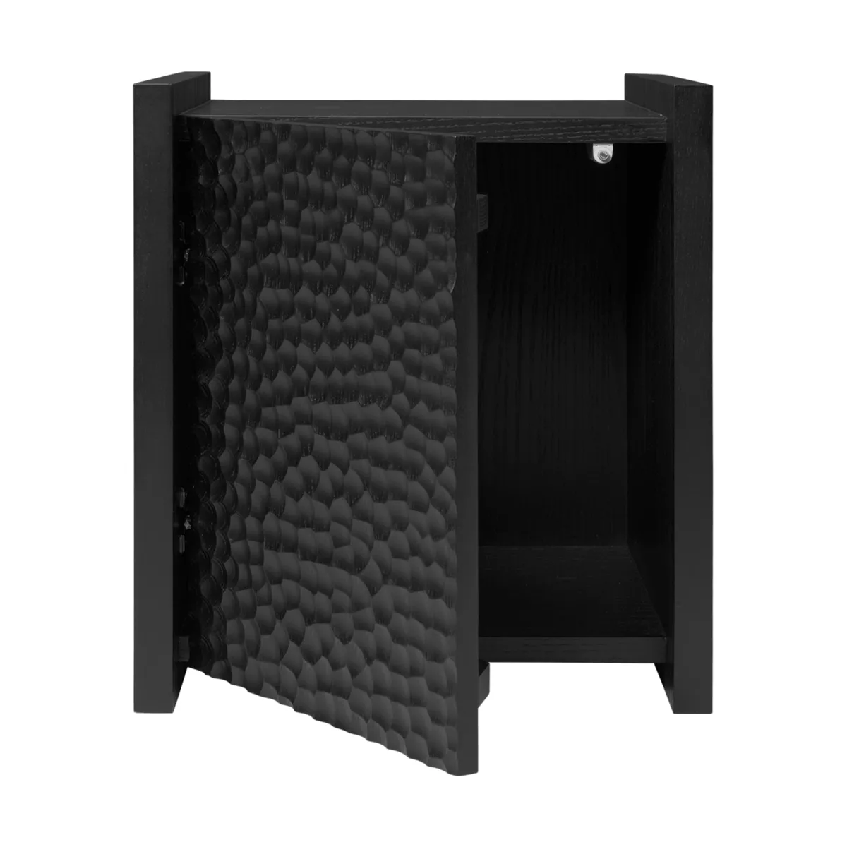 Scarni bijzettafel, Donker gebeitst essen, 38x40x45 cm Ferm Living