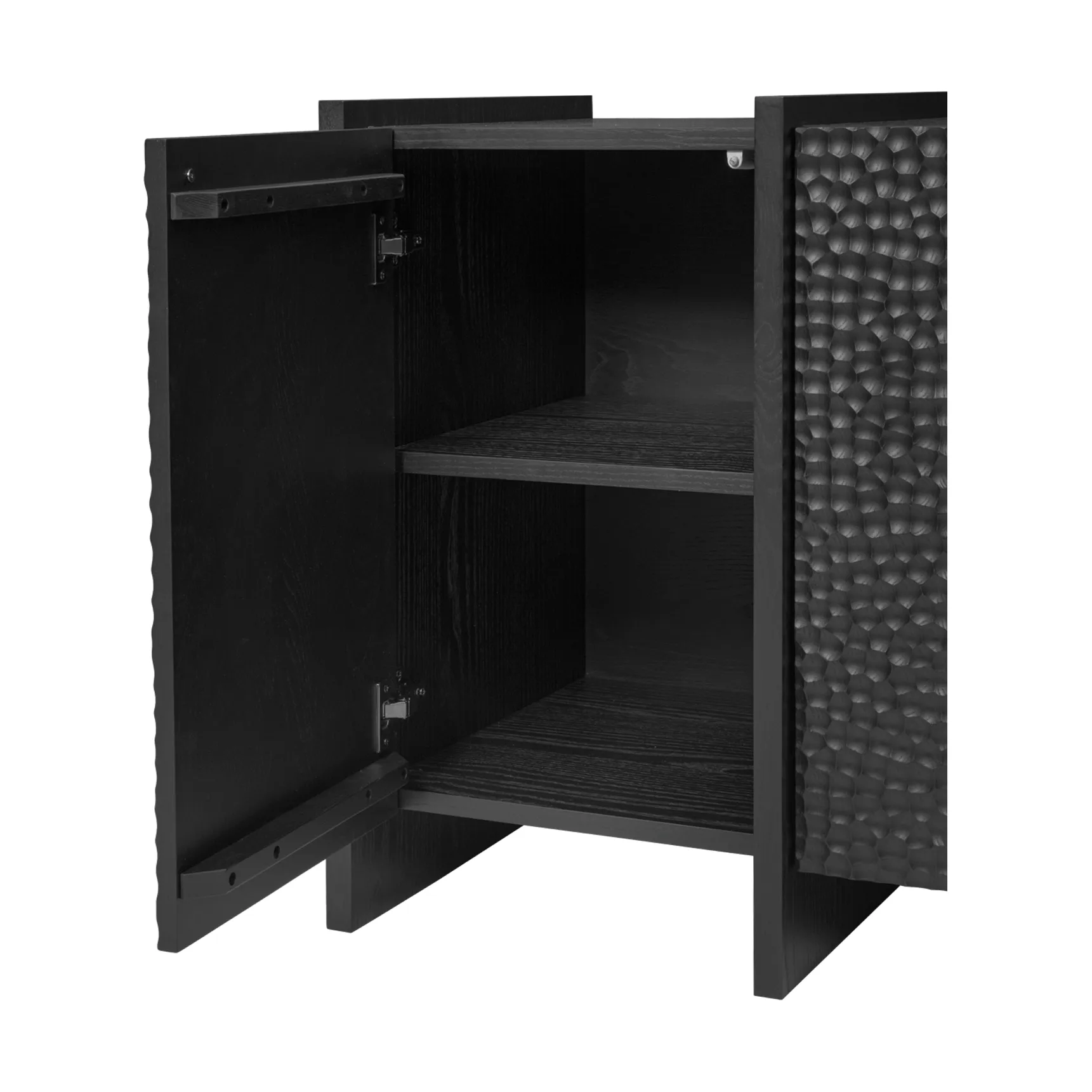 Scarni dressoir, Donker gebeitst essen, 163x50x74 cm Ferm Living