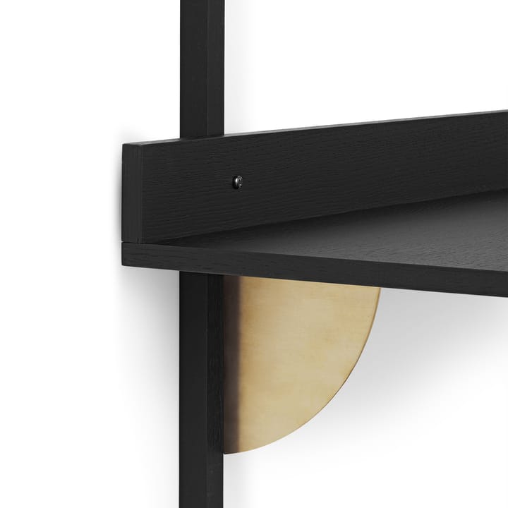 Sector bureau, Black ash-brass Ferm Living