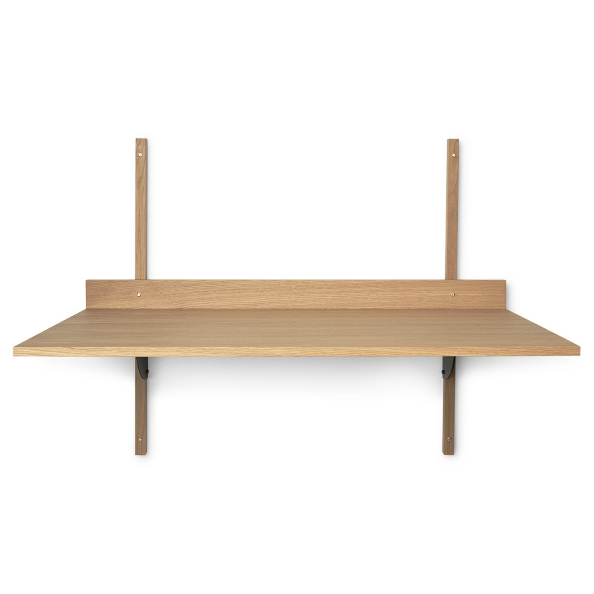 Ferm Living Sector bureau Oak-black brass | Scandinavisch Interieur | Bureaus | Bruin