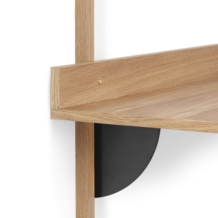 Sector bureau, Oak-black brass Ferm Living
