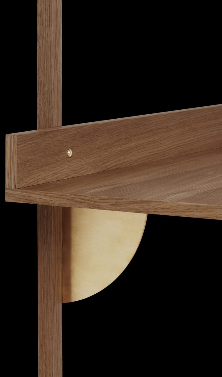 Sector bureau, Smoked Oak, brass Ferm Living