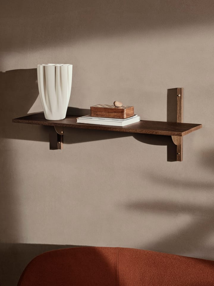 Sector plank L/S, Smoked Oak, brass Ferm Living