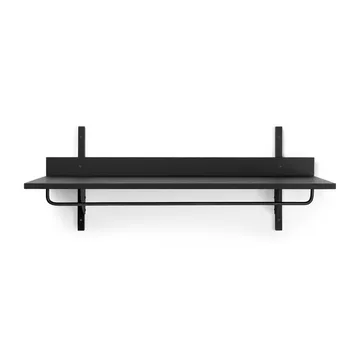 Sector plank met stang 37x87 cm - Black ash-black brass - Ferm Living