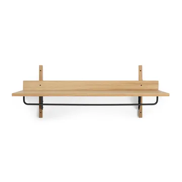Sector plank met stang 37x87 cm - Oak-black brass - Ferm Living