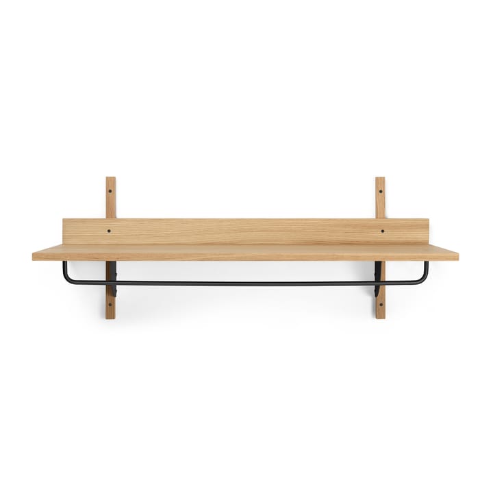 Sector plank met stang 37x87 cm - Oak-black brass - Ferm LIVING