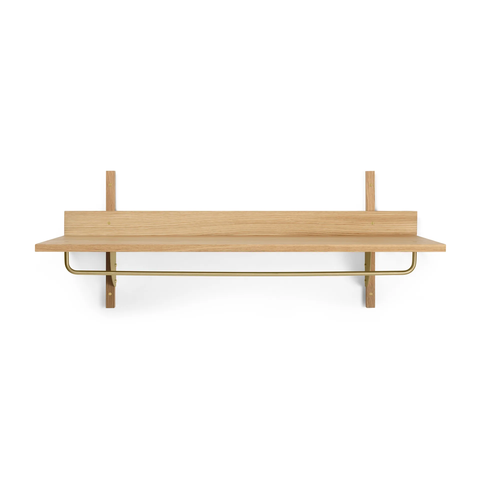 Sector plank met stang 37x87 cm, Oak-brass Ferm Living