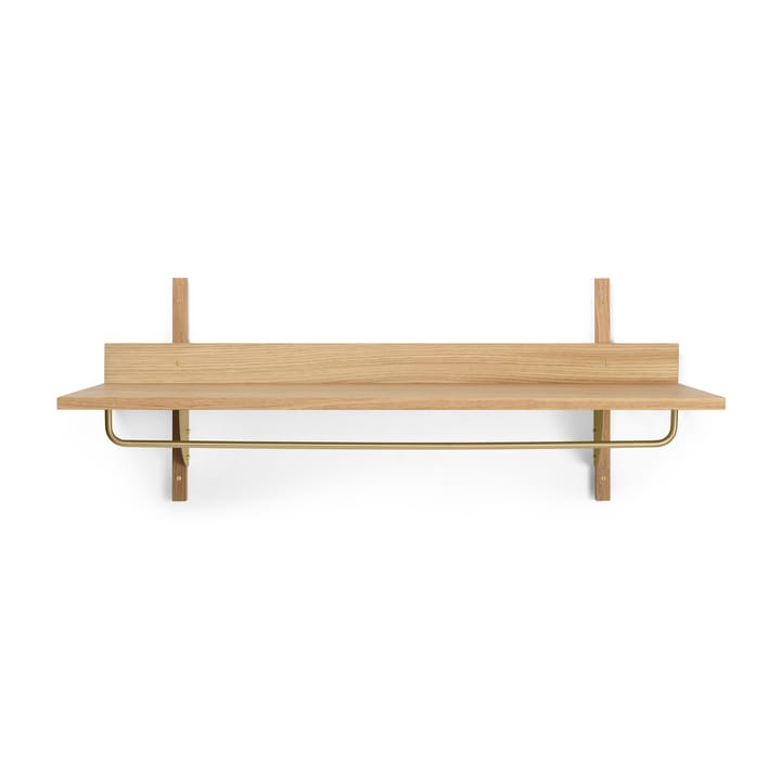 Sector plank met stang 37x87 cm - Oak-brass - Ferm LIVING