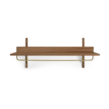 Sector plank met stang 37x87 cm - Smoked Oak, brass - Ferm Living