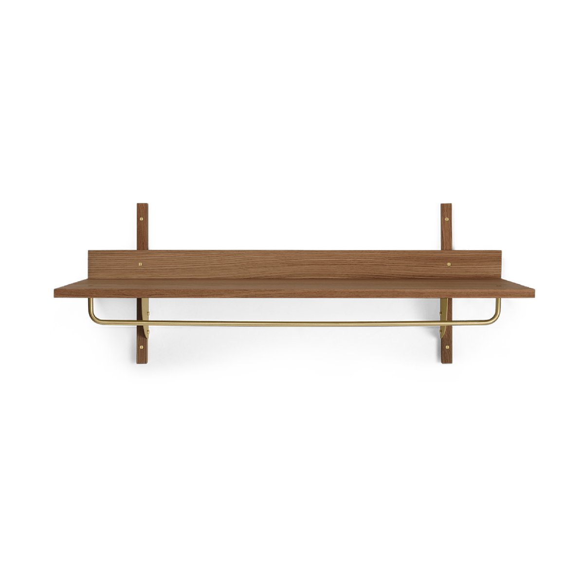 Ferm Living Sector plank met stang 37x87 cm Oak, brass