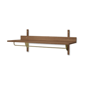 Sector plank met stang 37x87 cm - Smoked Oak, brass - ferm LIVING