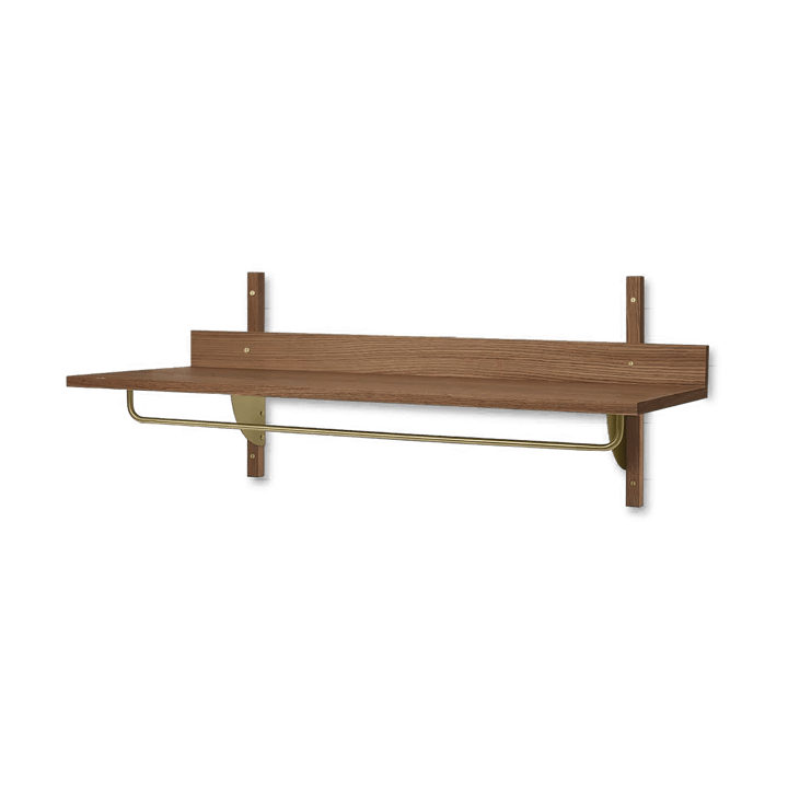 Sector plank met stang 37x87 cm, Smoked Oak, brass Ferm Living