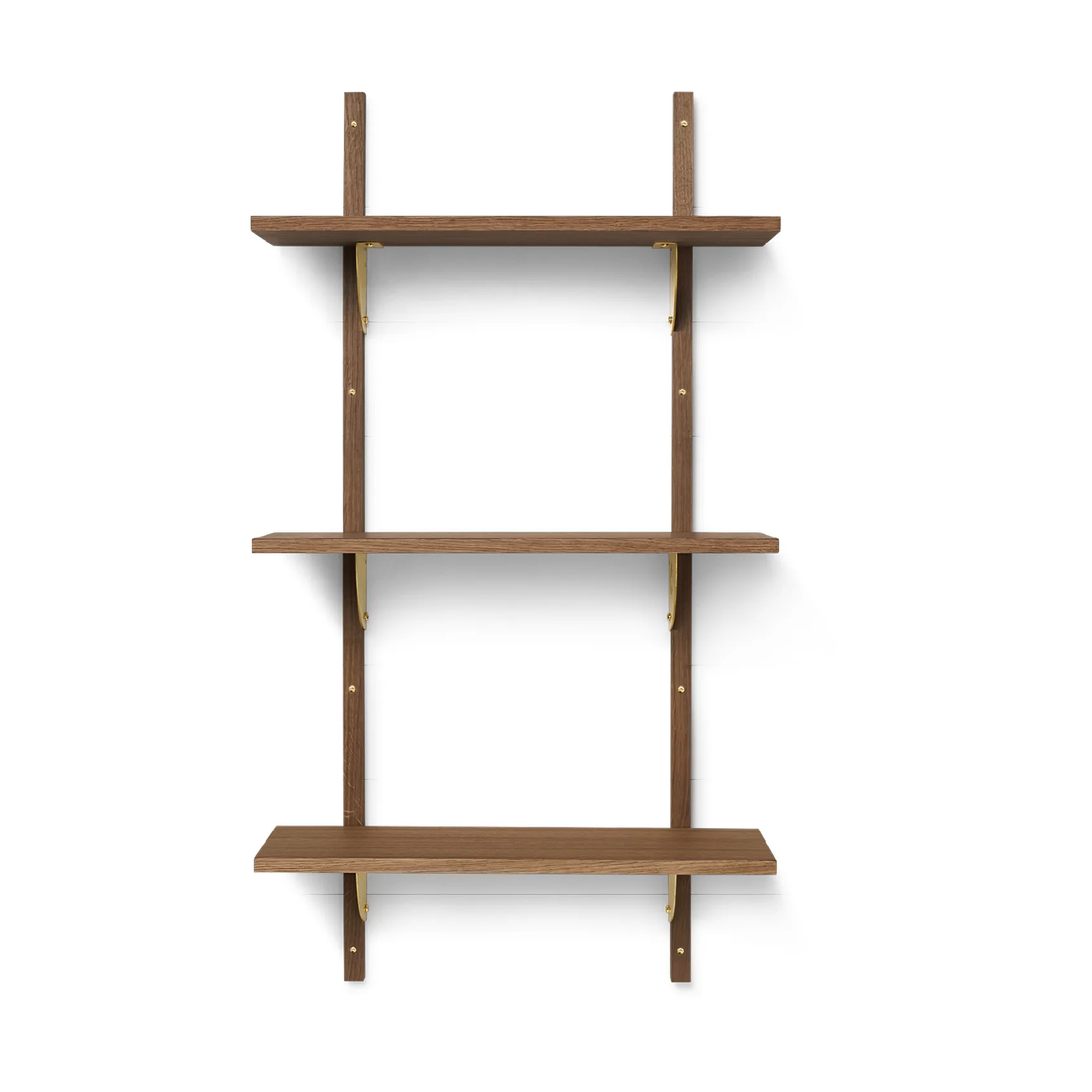 Sector plank triple narrow, Smoked Oak, brass Ferm Living