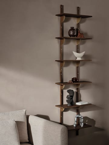 Sector plank triple narrow - Smoked Oak, brass - Ferm Living