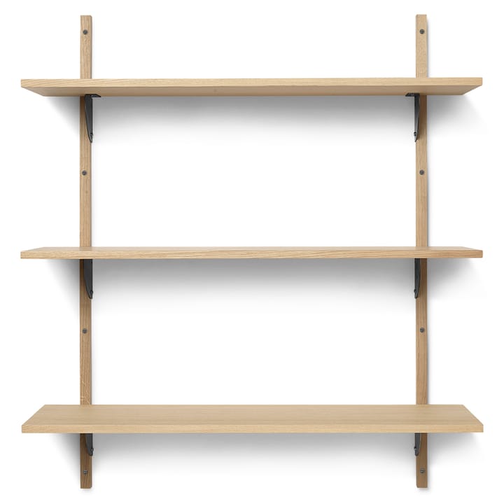 Sector plank triple wide - Eiken-zwart - ferm LIVING