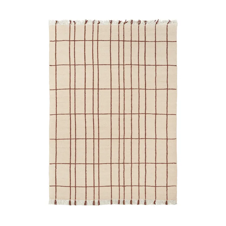 Sen vloerkleed - Parchment-chestnut, 140x200 cm - Ferm Living