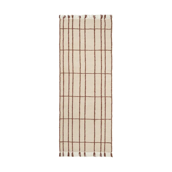 Sen vloerkleed - Parchment-chestnut, 80x200 cm - Ferm Living