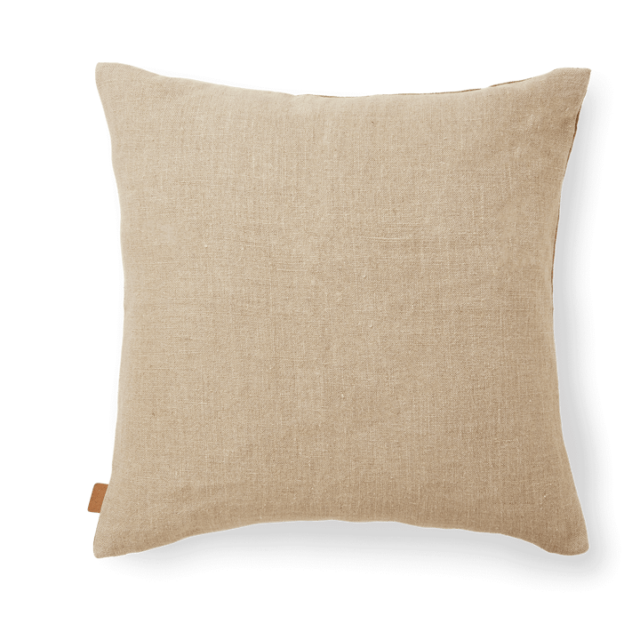 Senti Stripe kussen 50x50 cm, Dark sand-linen Ferm Living