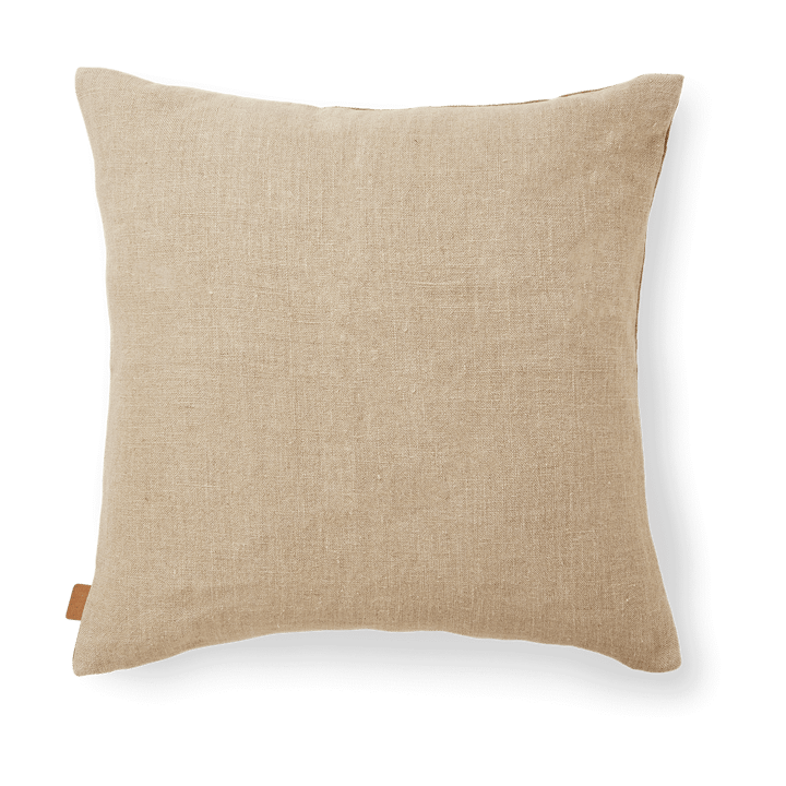 Senti Stripe kussen 50x50 cm, Linen-carob brown Ferm Living