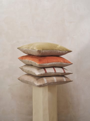 Senti Stripe kussen 50x50 cm - Linen-carob brown - Ferm Living
